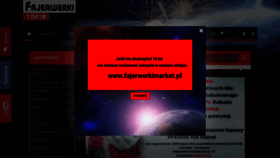 What Fajerwerkimarket.pl website looked like in 2022 (1 year ago)