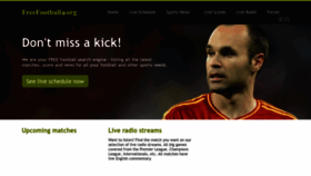 What Freefootball.org website looked like in 2022 (1 year ago)
