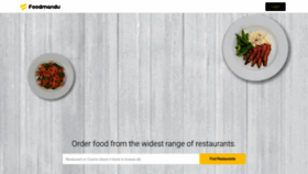 What Foodmandu.com website looked like in 2022 (1 year ago)