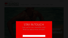 What Frundies.com website looked like in 2022 (1 year ago)