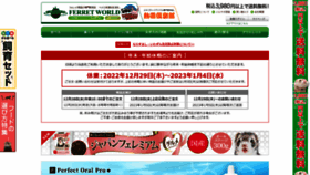 What Ferretworld-webshop.jp website looked like in 2022 (1 year ago)