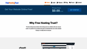 What Freehostingtrust.com website looked like in 2022 (1 year ago)