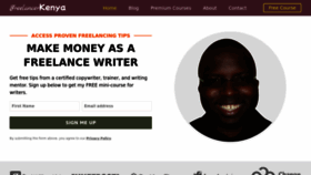 What Freelancerkenya.com website looked like in 2022 (1 year ago)