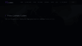 What Freegames.codes website looked like in 2022 (1 year ago)
