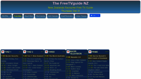 What Freetvguide.co.nz website looked like in 2022 (1 year ago)