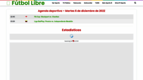 What Futbol-libre.org website looked like in 2022 (1 year ago)