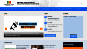 What Fonctionpublique.gouv.sn website looked like in 2022 (1 year ago)
