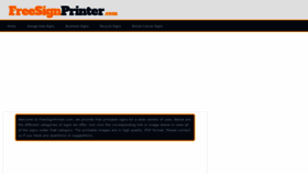 What Freesignprinter.com website looked like in 2022 (1 year ago)