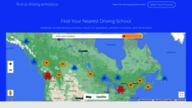 What Find-a-driving-school.ca website looked like in 2022 (1 year ago)
