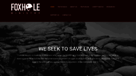 What Foxholeministry.com website looked like in 2022 (1 year ago)