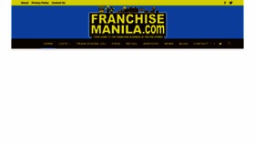 What Franchisemanila.com website looked like in 2022 (1 year ago)