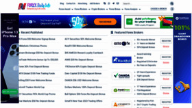 What Forexdailyinfo.com website looked like in 2022 (1 year ago)