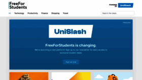 What Freeforstudents.org website looked like in 2022 (2 years ago)