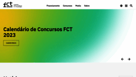 What Fct.pt website looked like in 2022 (1 year ago)