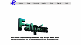 What Fatpaint.com website looked like in 2022 (1 year ago)