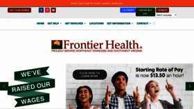 What Frontierhealth.org website looked like in 2022 (1 year ago)