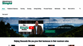 What Financiallysimple.com website looked like in 2022 (1 year ago)