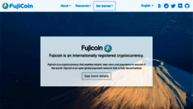 What Fujicoin.org website looked like in 2022 (1 year ago)