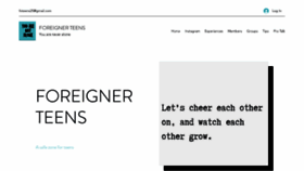 What Foreignerteens.com website looked like in 2022 (1 year ago)
