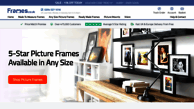 What Frames.co.uk website looked like in 2022 (1 year ago)