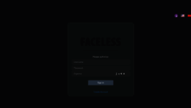 What Faceless.plus website looked like in 2022 (1 year ago)