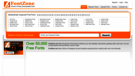 What Fontzone.net website looked like in 2023 (1 year ago)