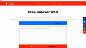 What Freeindexer.com website looked like in 2023 (1 year ago)