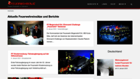 What Feuerwehren.at website looked like in 2023 (1 year ago)