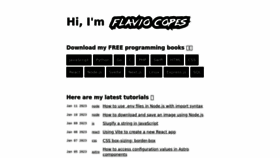 What Flaviocopes.com website looked like in 2023 (2 years ago)