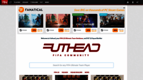 What Futhead.com website looked like in 2023 (1 year ago)