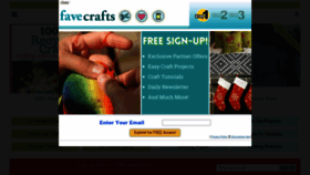 What Favecrafts.com website looked like in 2023 (1 year ago)