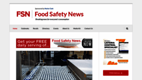 What Foodsafetynews.com website looked like in 2023 (1 year ago)