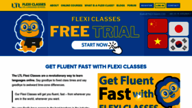 What Flexiclasses.com website looked like in 2023 (1 year ago)