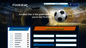 What Footstar.org website looked like in 2023 (1 year ago)