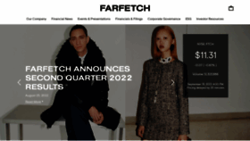 What Farfetchinvestors.com website looked like in 2023 (1 year ago)