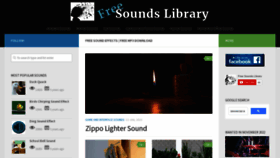 What Freesoundslibrary.com website looked like in 2023 (1 year ago)
