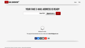 What Fakemailgenerator.com website looked like in 2023 (1 year ago)