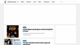 What Flutterawesome.com website looked like in 2023 (2 years ago)
