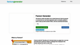 What Favicongenerator.com website looked like in 2023 (1 year ago)