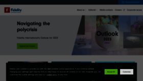 What Fidelityinternational.com website looked like in 2023 (1 year ago)
