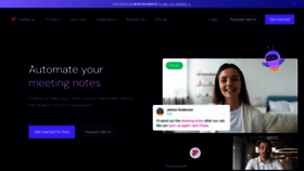 What Fireflies.ai website looked like in 2023 (2 years ago)