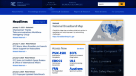 What Fcc.gov website looked like in 2023 (1 year ago)