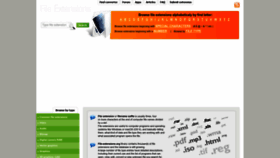 What File-extensions.org website looked like in 2023 (2 years ago)