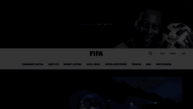 What Fifa.com website looked like in 2023 (1 year ago)