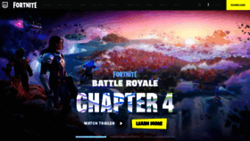 What Fortnite.com website looked like in 2023 (1 year ago)