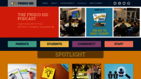 What Friscoisd.org website looked like in 2023 (1 year ago)