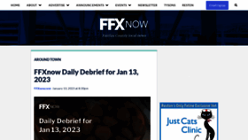What Ffxnow.com website looked like in 2023 (1 year ago)