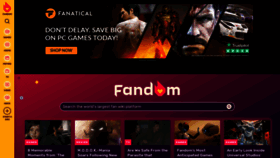 What Fandom.com website looked like in 2023 (1 year ago)