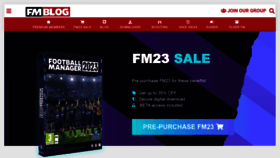 What Footballmanagerblog.org website looked like in 2023 (1 year ago)