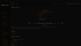 What Freenode.net website looked like in 2023 (1 year ago)